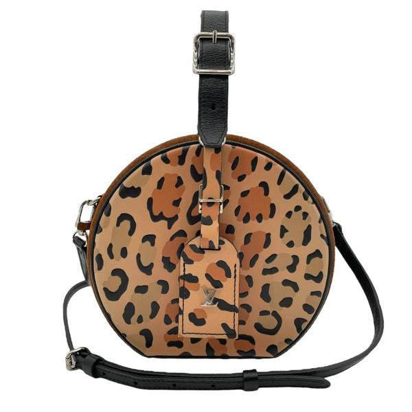 ルイ・ヴィトン LOUIS VUITTON プティット・ポワット・シャポー M51481 ブラウン モノグラム・リバース・レオパード レディース ショルダーバッグ