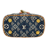 ルイ・ヴィトン LOUIS VUITTON ヴァニティ NV Since1854 M57403 ブルー モノグラム・ジャガード レディース ショルダーバッグ