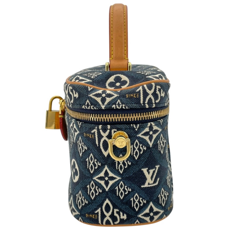 ルイ・ヴィトン LOUIS VUITTON ヴァニティ NV Since1854 M57403 ブルー モノグラム・ジャガード レディース ショルダーバッグ