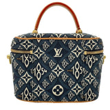 ルイ・ヴィトン LOUIS VUITTON ヴァニティ NV Since1854 M57403 ブルー モノグラム・ジャガード レディース ショルダーバッグ