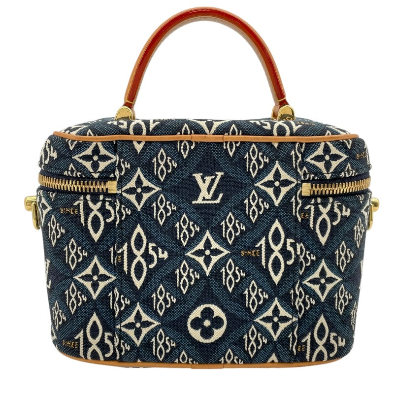 ルイ・ヴィトン LOUIS VUITTON ヴァニティ NV Since1854 M57403 ブルー モノグラム・ジャガード レディース ショルダーバッグ
