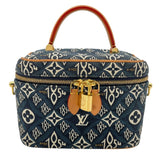 ルイ・ヴィトン LOUIS VUITTON ヴァニティ NV Since1854 M57403 ブルー モノグラム・ジャガード レディース ショルダーバッグ