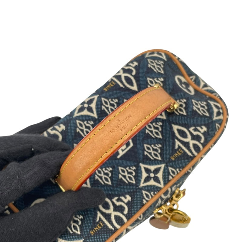 ルイ・ヴィトン LOUIS VUITTON ヴァニティ NV Since1854 M57403 ブルー モノグラム・ジャガード レディース ショルダーバッグ