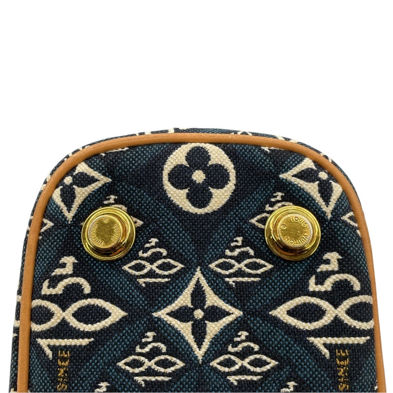 ルイ・ヴィトン LOUIS VUITTON ヴァニティ NV Since1854 M57403 ブルー モノグラム・ジャガード レディース ショルダーバッグ