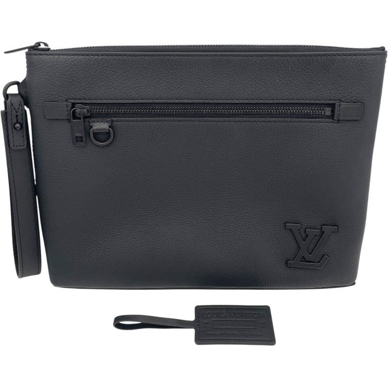 ルイ・ヴィトン LOUIS VUITTON テイクオフ・ポーチ M69837 ノワール アエログラム メンズ クラッチバッグ