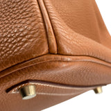 エルメス HERMES バーキン35 □H刻 ゴールド GD金具 トゴ レディース ハンドバッグ