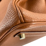 エルメス HERMES バーキン35 □H刻 ゴールド GD金具 トゴ レディース ハンドバッグ