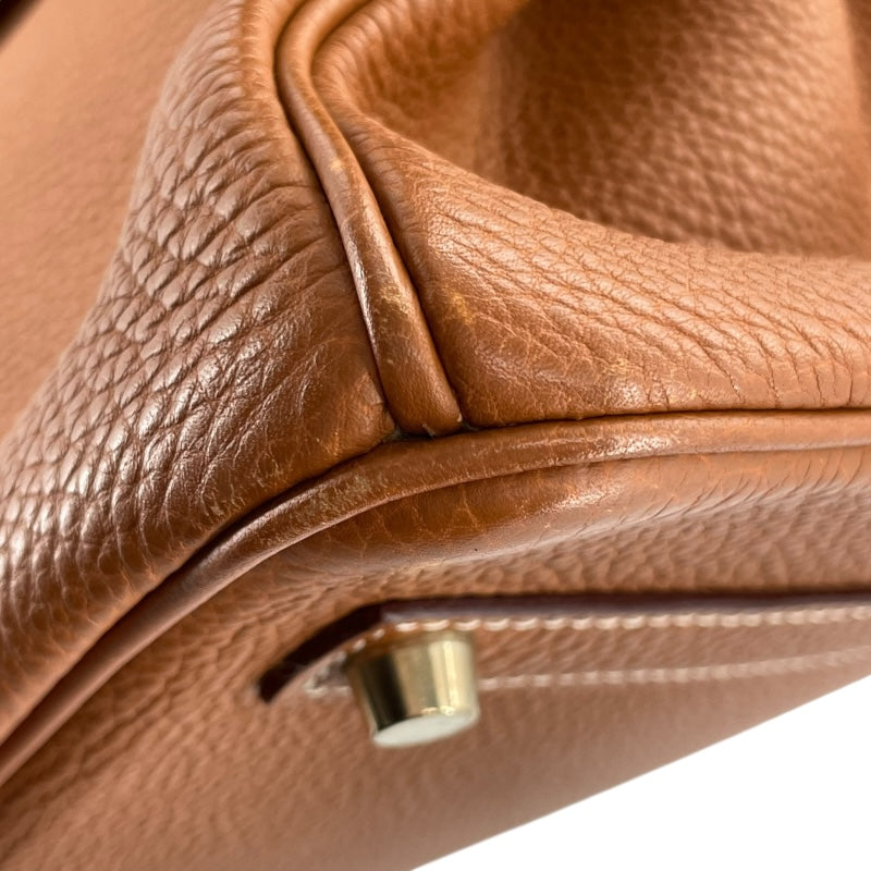 エルメス HERMES バーキン35 □H刻 ゴールド GD金具 トゴ レディース ハンドバッグ