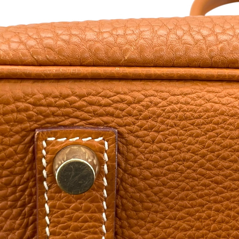 エルメス HERMES バーキン35 □H刻 ゴールド GD金具 トゴ レディース ハンドバッグ