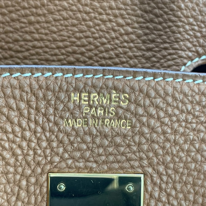 エルメス HERMES バーキン35 □H刻 ゴールド GD金具 トゴ レディース ハンドバッグ
