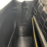 エルメス HERMES ケリー32 外縫い 〇N刻印 ブラック GD金具 ポロサス レディース ショルダーバッグ