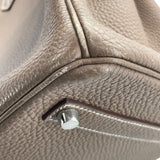 エルメス HERMES バーキン35 D刻 エトゥープ SV金具 トゴ レディース ハンドバッグ