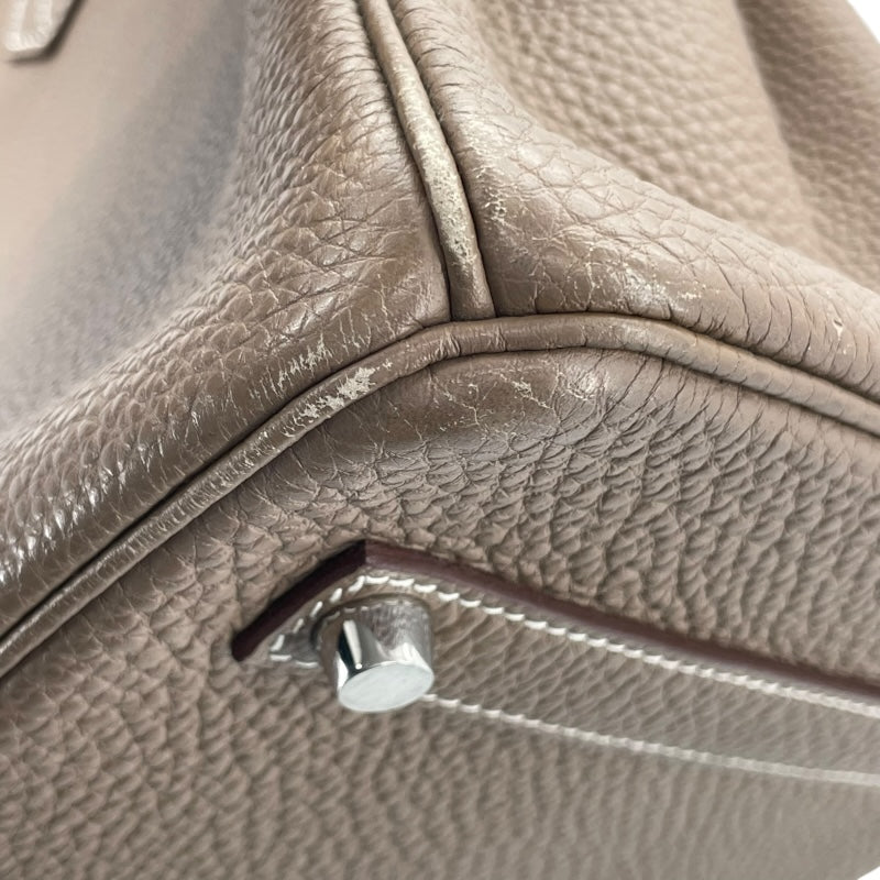 エルメス HERMES バーキン35 D刻 エトゥープ SV金具 トゴ レディース ハンドバッグ