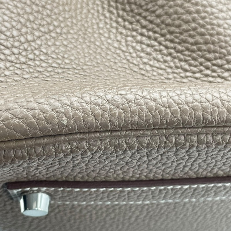 エルメス HERMES バーキン35 D刻 エトゥープ SV金具 トゴ レディース ハンドバッグ