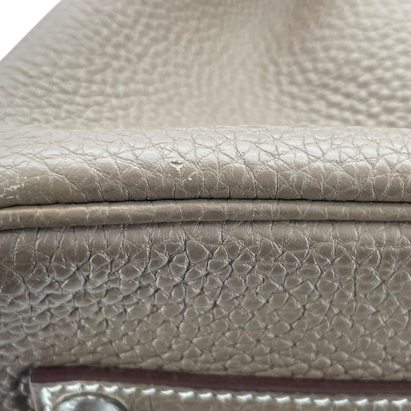 エルメス HERMES バーキン35 D刻 エトゥープ SV金具 トゴ レディース ハンドバッグ
