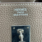 エルメス HERMES バーキン35 D刻 エトゥープ SV金具 トゴ レディース ハンドバッグ