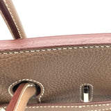 エルメス HERMES バーキン35 D刻 エトゥープ SV金具 トゴ レディース ハンドバッグ