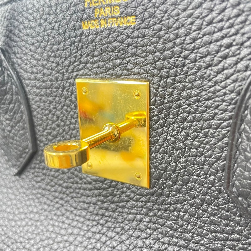 エルメス HERMES バーキン35 □P刻印 ブラック GD金具 トゴ レディース ハンドバッグ
