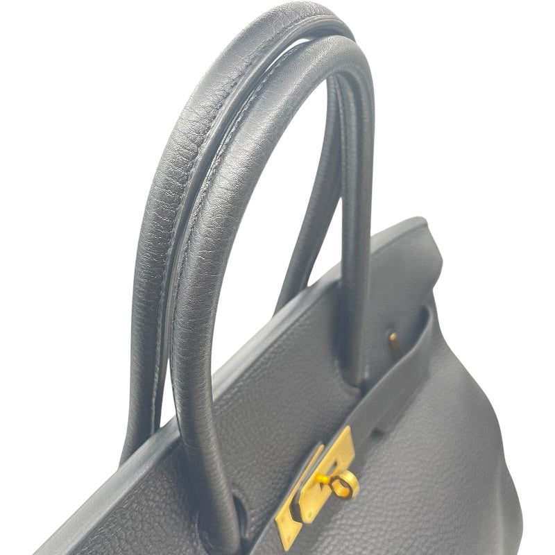 エルメス HERMES バーキン35 □P刻印 ブラック GD金具 トゴ レディース ハンドバッグ
