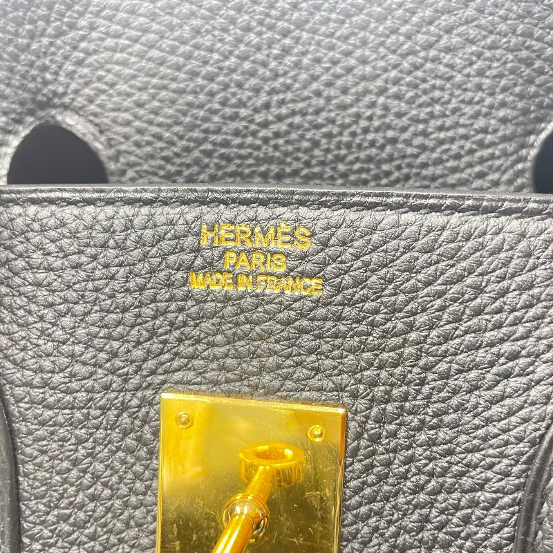 エルメス HERMES バーキン35 □P刻印 ブラック GD金具 トゴ レディース ハンドバッグ