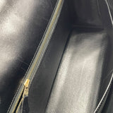 エルメス HERMES ケリー32 内縫い □A刻 ブラック GD金具 ボックスカーフ レディース ショルダーバッグ