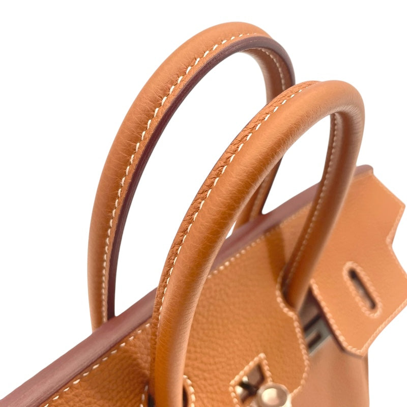 エルメス HERMES バーキン25 Y刻印 ゴールド SV金具 トゴ レディース ハンドバッグ