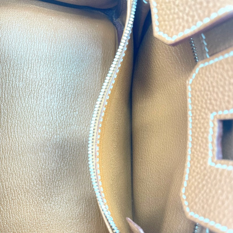 エルメス HERMES バーキン25 Y刻印 ゴールド SV金具 トゴ レディース ハンドバッグ