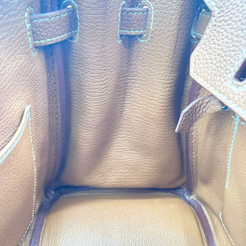 エルメス HERMES バーキン25 Y刻印 ゴールド SV金具 トゴ レディース ハンドバッグ