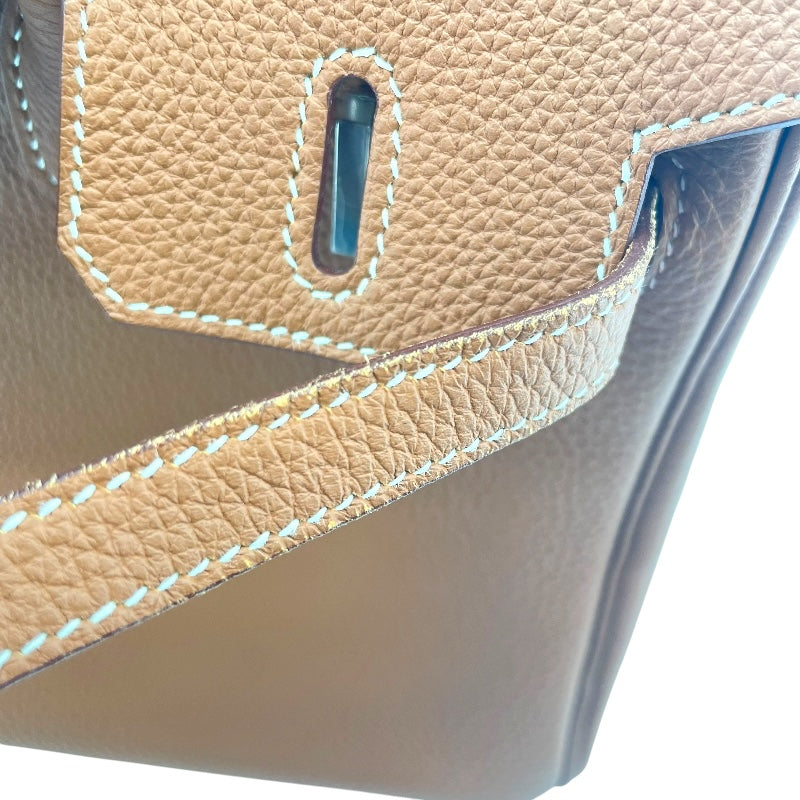 エルメス HERMES バーキン25 Y刻印 ゴールド SV金具 トゴ レディース ハンドバッグ