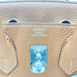 エルメス HERMES バーキン25 Y刻印 ゴールド SV金具 トゴ レディース ハンドバッグ