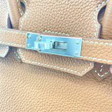 エルメス HERMES バーキン25 Y刻印 ゴールド SV金具 トゴ レディース ハンドバッグ