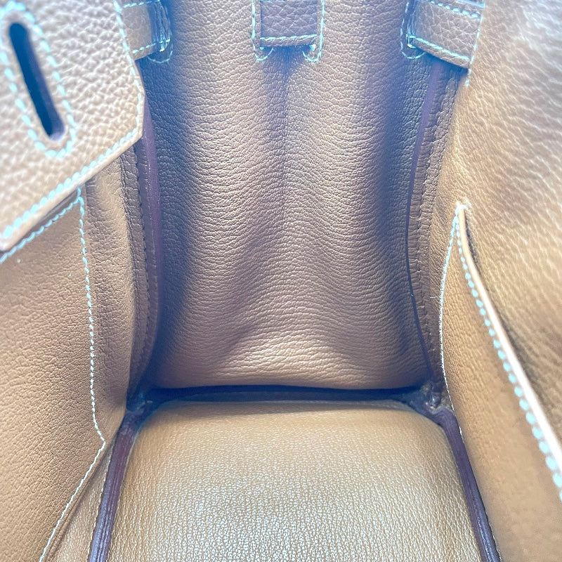 エルメス HERMES バーキン25 Y刻印 ゴールド SV金具 トゴ レディース ハンドバッグ