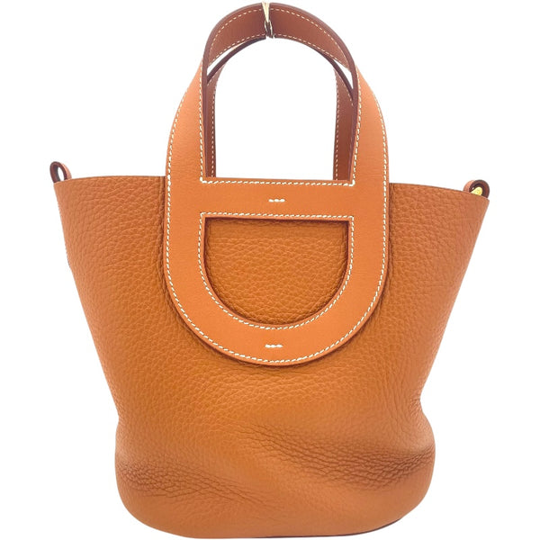 エルメス HERMES インザループ18 W刻印 ゴールド GD金具 トリヨン レディース ハンドバッグ