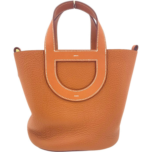 エルメス HERMES インザループ18 W刻印 ゴールド GD金具 トリヨン レディース ハンドバッグ