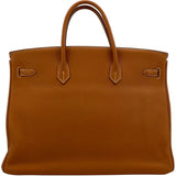 エルメス HERMES バーキン40 □M刻 ゴールド GD金具 トゴ レディース ハンドバッグ