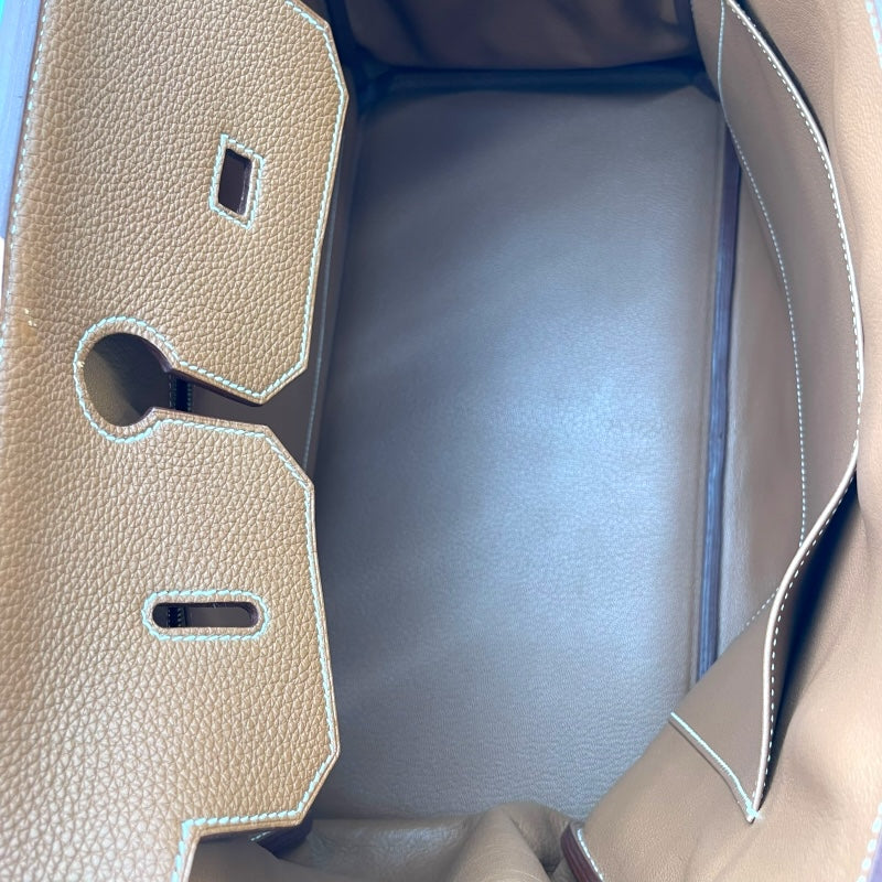 エルメス HERMES バーキン40 □M刻 ゴールド GD金具 トゴ レディース ハンドバッグ