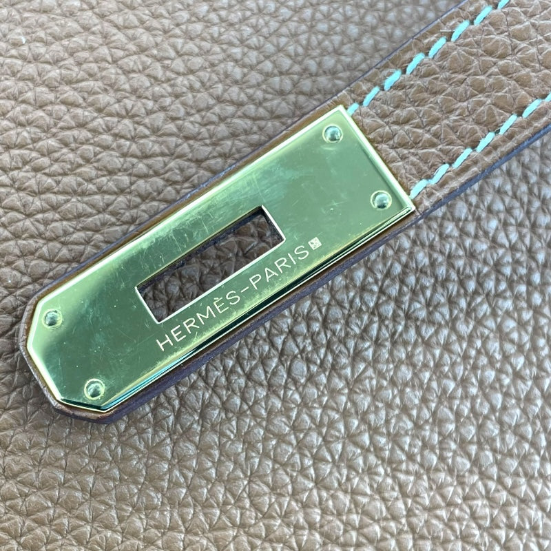 エルメス HERMES バーキン40 □M刻 ゴールド GD金具 トゴ レディース ハンドバッグ
