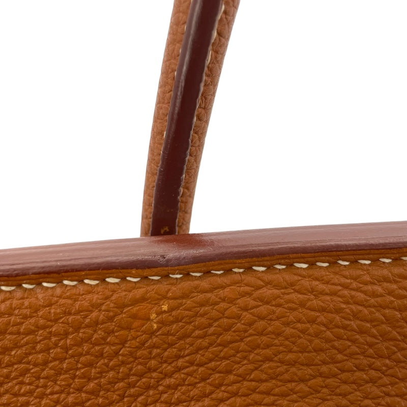エルメス HERMES バーキン40 □M刻 ゴールド GD金具 トゴ レディース ハンドバッグ