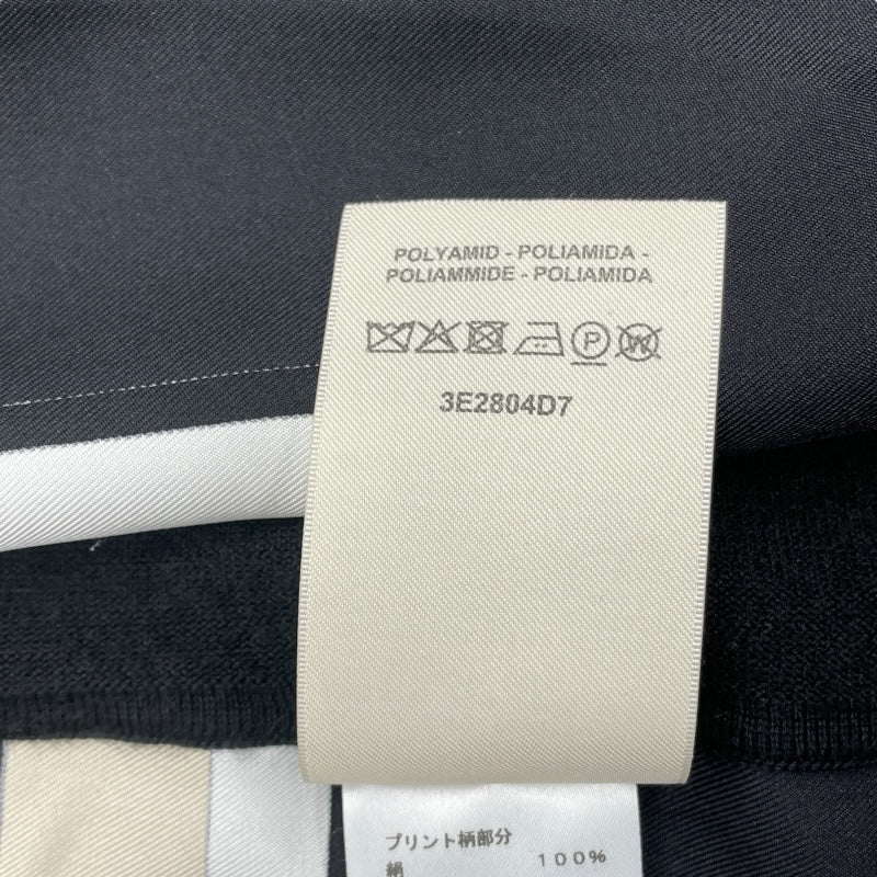 エルメス HERMES ツイルレーヌロングニットカカーディガン 3E2604D7 ブラック/アイボリー シルク/カシミヤ レディース ワンピース