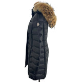 モンクレール MONCLER HERMIFUR ダウンコート ブラック ナイロン レディース その他アウター