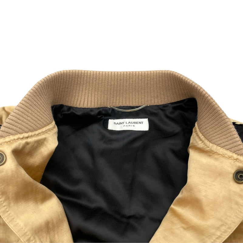 サンローラン SAINT LAURENT テディキルティングブルゾン 643883 ベージュ レーヨン レディース ブルゾン