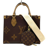 ルイ・ヴィトン LOUIS VUITTON オンザゴーPM オンザゴーPM ブラウン モノグラム・ジャイアント・リバース レディース ショルダーバッグ