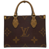ルイ・ヴィトン LOUIS VUITTON オンザゴーPM オンザゴーPM ブラウン モノグラム・ジャイアント・リバース レディース ショルダーバッグ