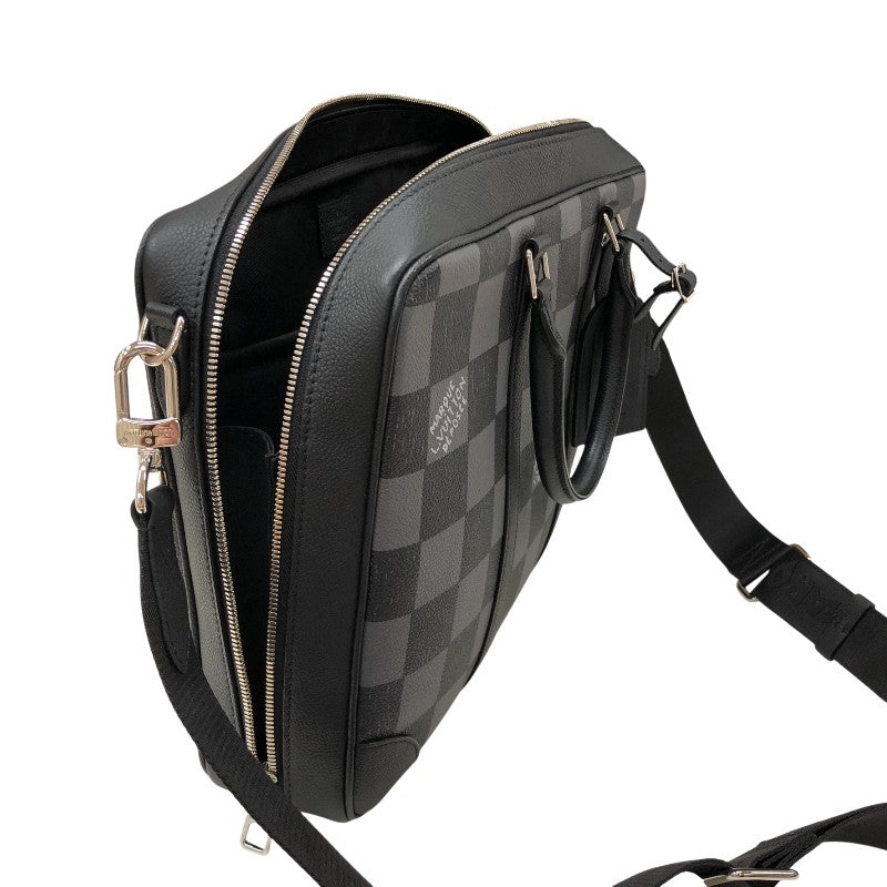 ルイ・ヴィトン LOUIS VUITTON シリウス ブリーフケース N50072 ブラック×グレー ダミエ・チェッカーボード メンズ ブリーフケース