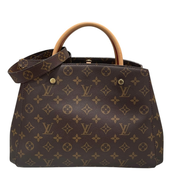 ルイ・ヴィトン LOUIS VUITTON モンテーニュMM M41056 モノグラム PVC レディース ハンドバッグ