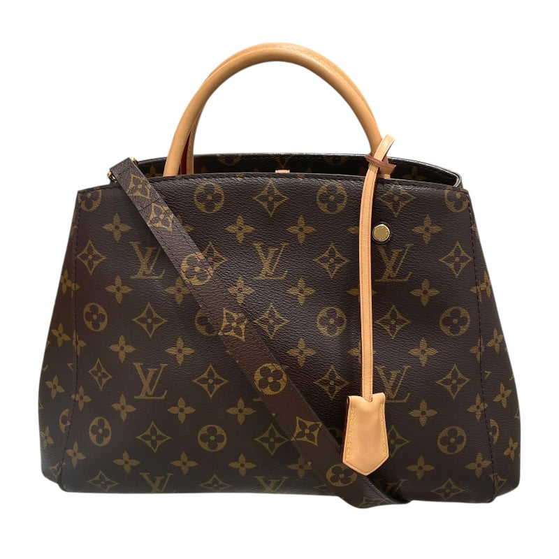 ルイ・ヴィトン LOUIS VUITTON モンテーニュMM M41056 モノグラム PVC レディース ハンドバッグ