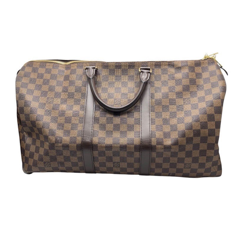 ルイ・ヴィトン LOUIS VUITTON キーポル50 N41427 ブラウン ダミエ ユニセックス ボストンバッグ