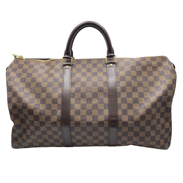 ルイ・ヴィトン LOUIS VUITTON キーポル50 N41427 ブラウン ダミエ ユニセックス ボストンバッグ