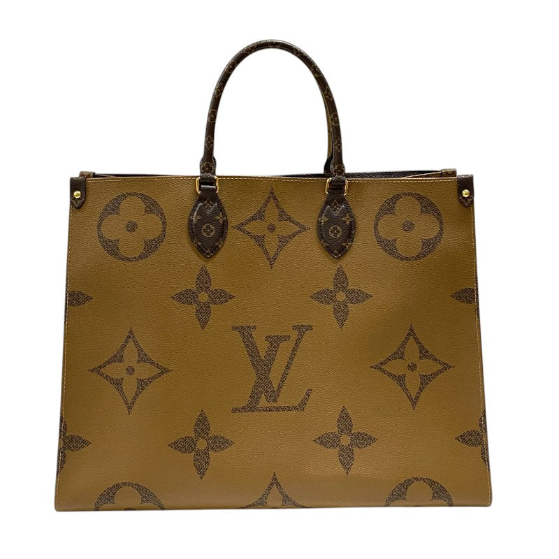 ルイ・ヴィトン LOUIS VUITTON オンザゴーGM M45320 モノグラム ジャイアント・リバース レディース トートバッグ ショルダーバッグ