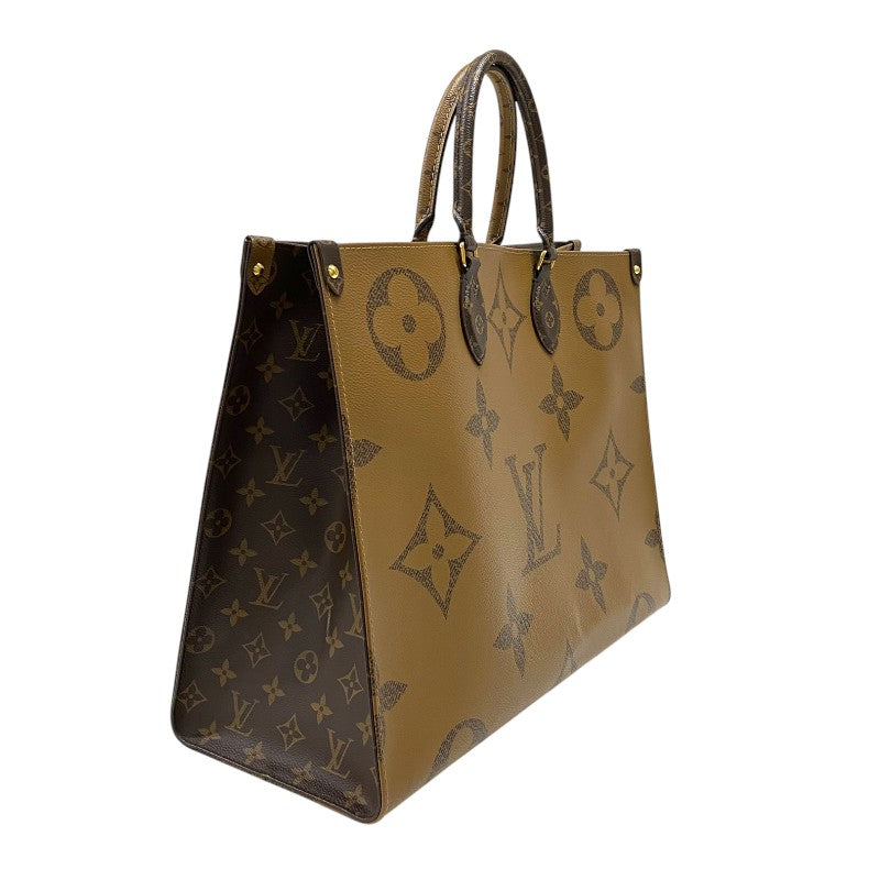 ルイ・ヴィトン LOUIS VUITTON オンザゴーGM M45320 モノグラム ジャイアント・リバース レディース トートバッグ ショルダーバッグ
